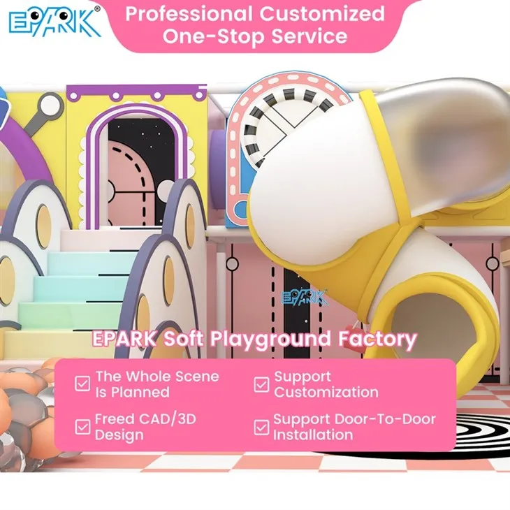 100m² Candy Color Indoor Playground Rainbow Slides & Climbers high quality